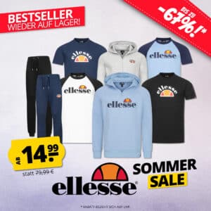 ellesse Mega-Sale bei SportSpar – z.B. mit Jogginghosen, T-Shirts &amp; mehr