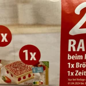 2€ Rabatt Coppenrath und Wiese Brötchen und Zeit für Genuss Kuchen