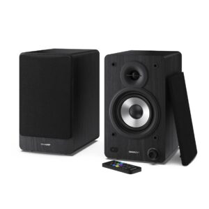 SHARP CP-SS30 Aktive 2-Wege-Lautsprecher in Schwarz mit Fernbedienung für 67,39€ (statt 78,99€) | 60 Watt (2x30 W) RMS | Bluetooth 5.0 | USB | Optisch | AUX | Cinch