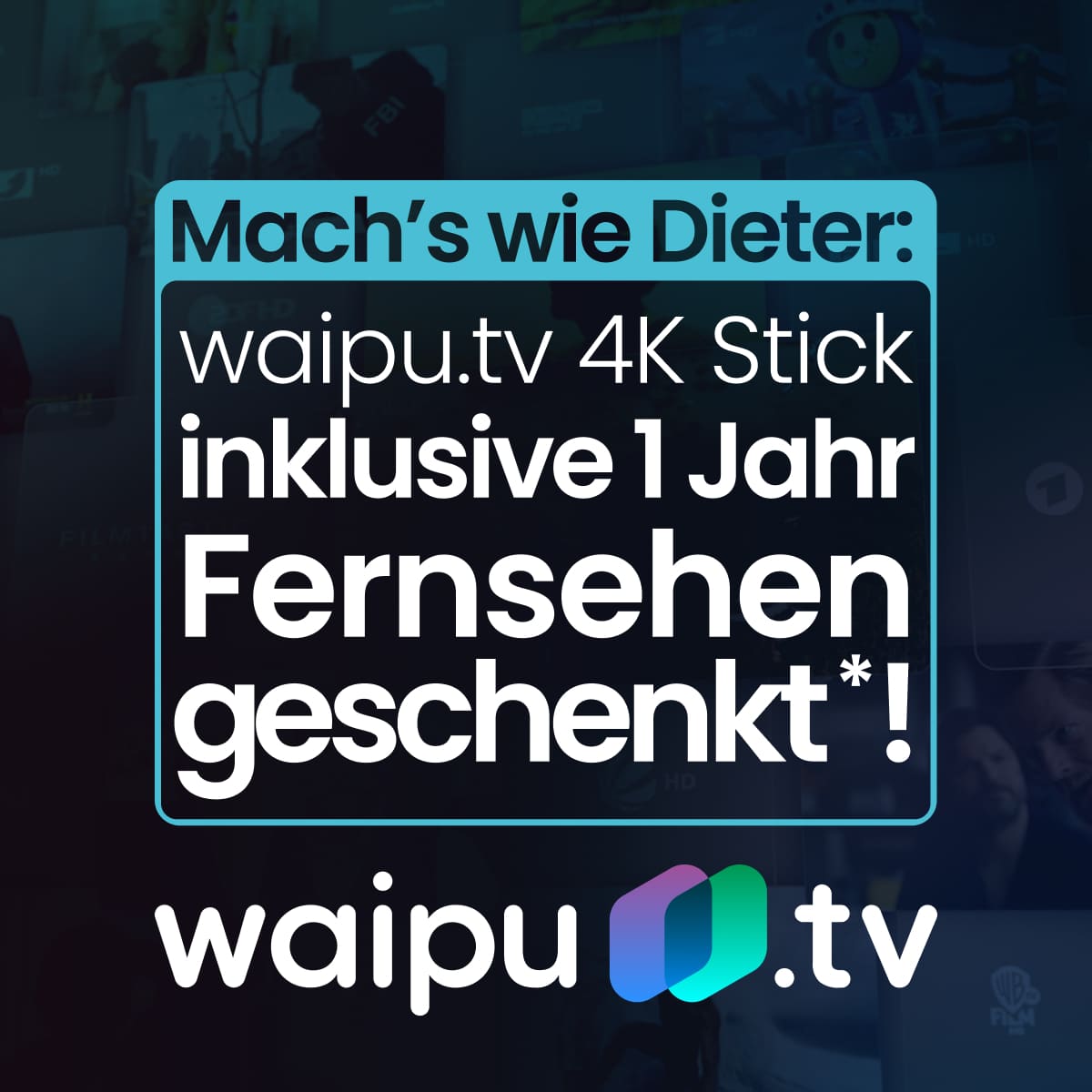 Thumbnail 💥 waipu.tv 4K Stick + 1 Jahr mit mehr als 290 TV-Sendern für 64,98€ einmalig (statt 200€)