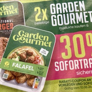 30% Rabatt auf 2 Garden Gourmet Produkte (ohne Pizza)