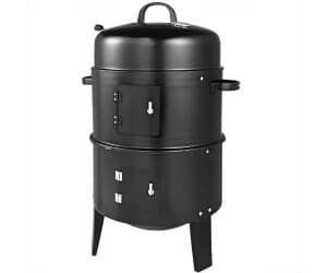 Deuba Smoker Rundgrill 3in1 Schwarz für 59,95 € (statt 74,95 €)