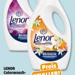 Lenor Flüssigwaschmittel ( 20 WL ) für umgerechnet 1,79- nächste Woche bei Penny -