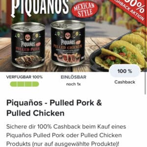 Piquaños - Pulled Pork &amp; Pulled Chicken 100% Gratis mit Marktguru