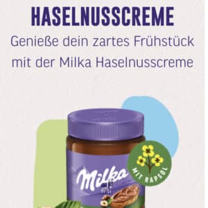 2€ Cashback auf Milka Haselnusscreme