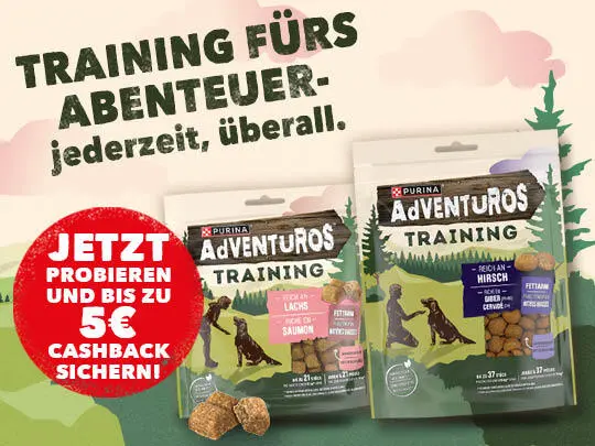 Purina Adenvutors Hundesnacks mit 5€ Cashback