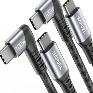 2x 100W USB-C auf USB-C Kabel mit 90° Winkel