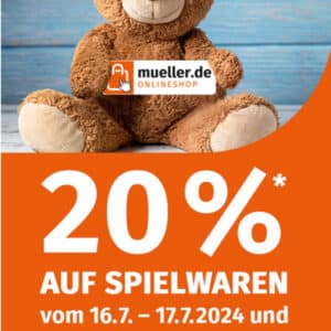 20% auf Spielwaren bei Müller