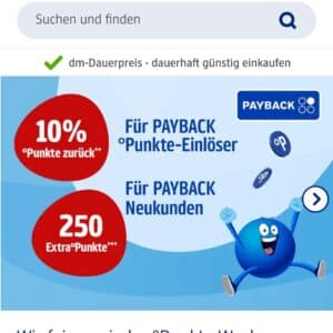 Dm Payback Punkte-Woche vom 18.07-24.07.24