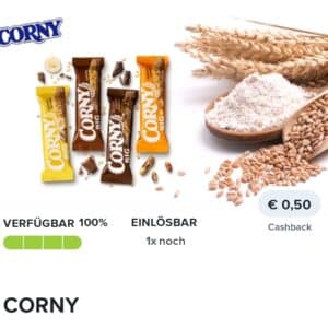 Marktguru : 50 ct auf Corny Riegel