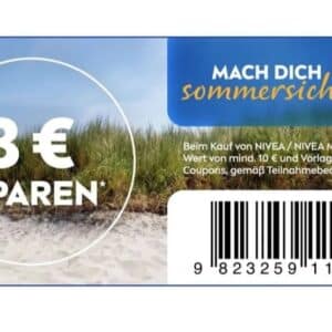 Nivea-Coupon 3€ Rabatt beim Kauf von Niveaprodukten ab 10€