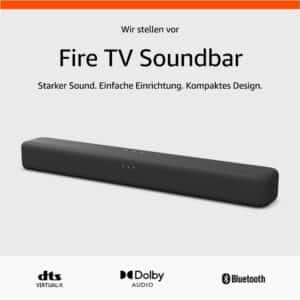 21% Rabatt zum Prime Day 🔉 neue Amazon Fire TV Soundbar mit immersivem Sound, DTS Virtual:X und Dolby Audio