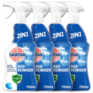 🧼 Sagrotan Bad Reiniger, 4 x 750 ml  - desinfizierende 2in1 Formel