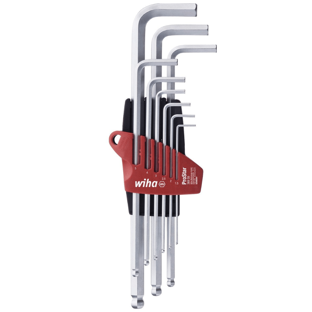 🔧 Wiha Werkzeugset Stiftschlüssel mit Kugelkopf für Winkel bis 25 Grad