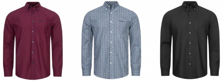 Ben Sherman Herren-Langarmhemden