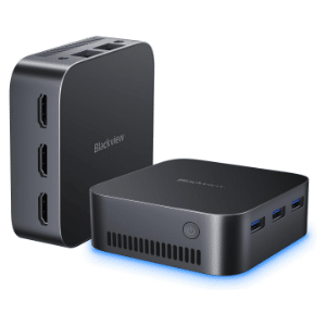 Blackview Mini PC MP80 (16GB LPDDR5 RAM, 512GB M.2 SSD, Intel N5095)