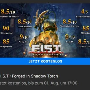 [Kostenlos] F.I.S.T.: Forged In Shadow Torch (PC / EPIC Games) bis 01.08.24