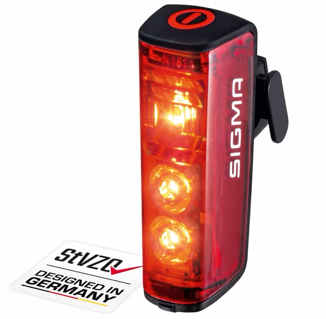 SIGMA SPORT - Blaze | LED Fahrradlicht | StVZO zugelassenes, akkubetriebenes Rücklicht mit Bremslicht für 17,95€