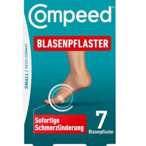 Compeed Blasenpflaster Small – extra kleine Hydrokolloid-Pflaster gegen Blasen an Fersen und Außenseiten der Füße, 1x 7er Pack für 3,99€( statt 6,95€)