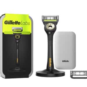 Gillette Labs Nassrasierer Herren, Rasierer mit Reinigungs-Element &#043; Reise-Etui, 2 Rasierklingen für 14,20€ (statt 25,29€)