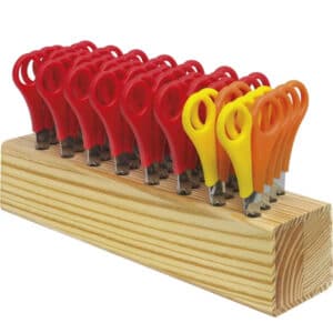 Westcott 112TidyC 00 Scheren Block aus Holz, 13 cm Inkl. 32 Bastelscheren für 18,99€ (statt 28,70€)