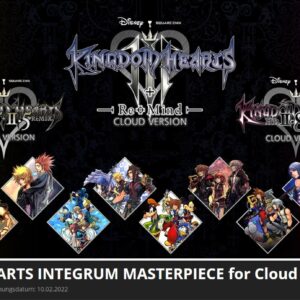 KINGDOM HEARTS INTEGRUM MASTERPIECE for Cloud (Switch) | HD 1.5&#043;2.5 ReMIX | HD 2.8 Final Chapter Prologue | III &#043; Re Mind (DLC) | 39,99€ statt 59,97€