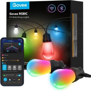 Govee Lichterkette Outdoor ✔️ 15m ✔️ Smart LED ✔️ RGBICW-Technologie ✔️ IP65 Zertifiziert ✔️ Alexa und Google Assistant