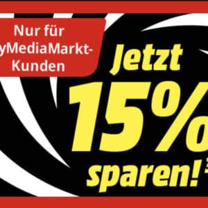 15% Rabatt für MyMediaMarkt Kunden