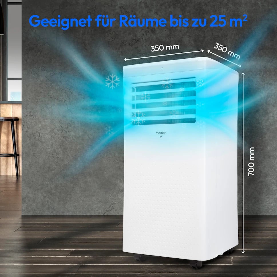 Medion Klimaanlage geeignet für Räume bis zu 25m²