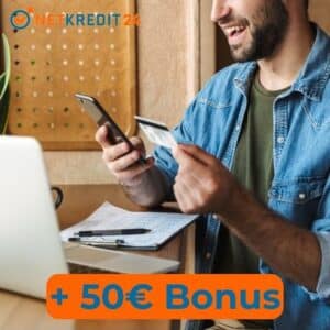 🤩 50€ Bonus für kostenlose Netkredit24 Mastercard