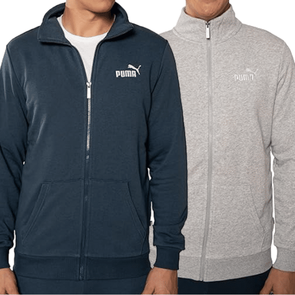Thumbnail PUMA Men Ess 2 Col Track Jacket, nachhaltige Herren Sweat-Jacke, in Grau oder Blau für 28,21€ 🚀 2 Jacken nur 44,44€ inkl. Versand!