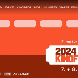 7 + 8 September Kino für 5€/Film