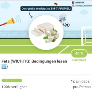 40% Cashback auf Feta bei Marktguru