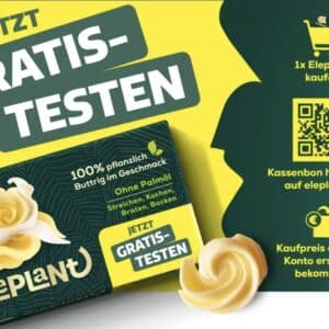 Verlängerung 🔂 | Eleplant pflanzliche Butter-Alternative gratis testen