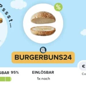 60 Cent Cashback auf Burgerbuns mit Code bei Marktguru