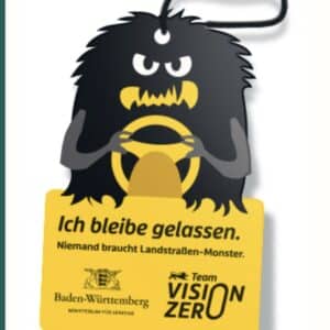 Duftbaum / Sonnenblende „Landstraßen-Monster“ vom Ministerium für Verkehr gratis bestellen