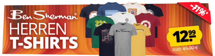 Ben Sherman Herren T-Shirts im SportSpar-Sale