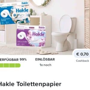 70ct auf Hakle Toilettenpapier mit Marktguru