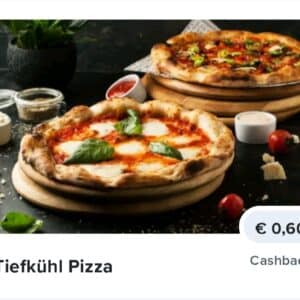 60 ct zurück beim Kauf von TK Pizza