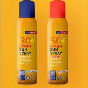 SPORT SUNSPRAY  LSF 30 oder LSF 50 Aldi Süd Testerclub