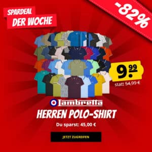 Lambretta Poloshirts im SportSpar-Sale - 9,99€ pro Shirt