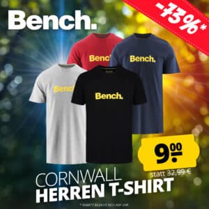 👕 Sehr günstiges Bench Herren T-Shirt mit 100% Baumwolle