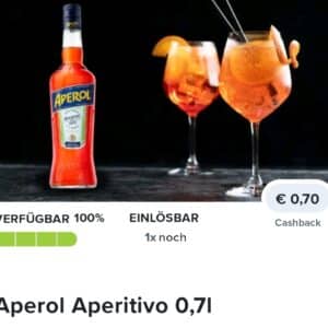 0,7l Aperol 70 Cent günstiger mit Marktguru