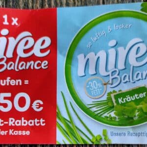 50 Cent Sofortrabatt beim Kauf von miree Balance Kräuter