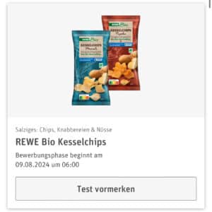 REWE Produkttest - REWE Bio Kesselchips