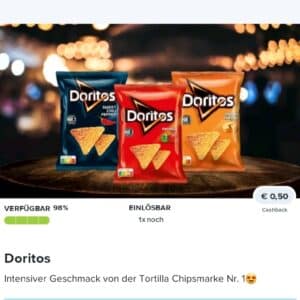 0,50€ Cashback auf Doritos bei Marktguru