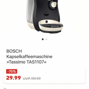 BOSCH Kapselkaffeemaschine »Tassimo TAS1107«