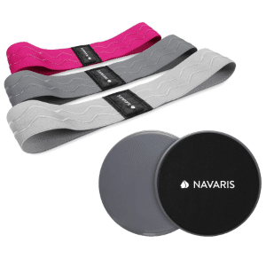 3er-Set Navaris Fitnessbänder mit 2 Gleitscheiben & Tasche für 10,98€ (statt 20€)