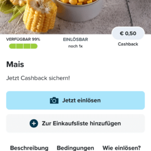 0,50€ Cashback auf Mais