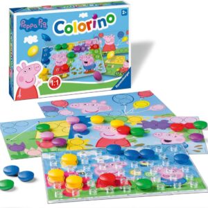 Ravensburger Kinderspiele (20892) Peppa Pig Colorino, Kinderspiel zum Farbenlernen, Mosaik Steckspiel für 12,99 € anstatt 21,19 €